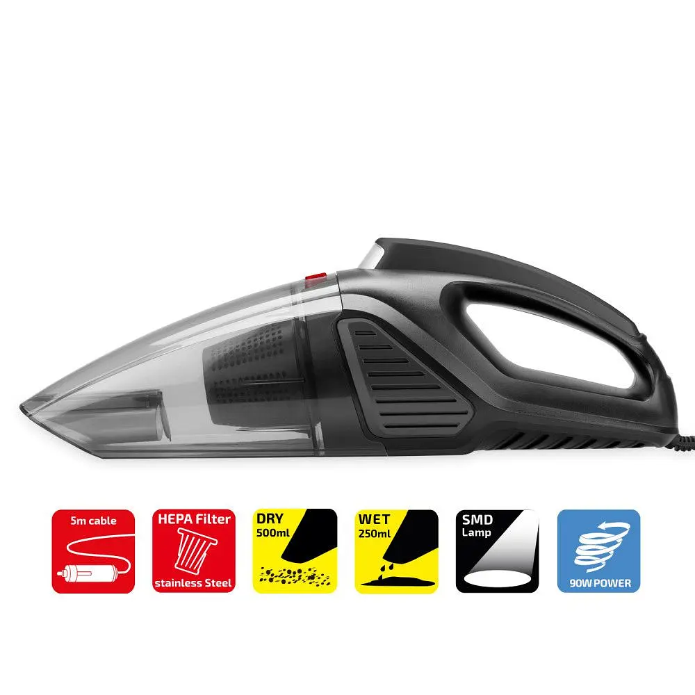 Автопилосос Heyner Turbo Power pro 90W Сухе та Вологе прибирання (243100) - фото 2