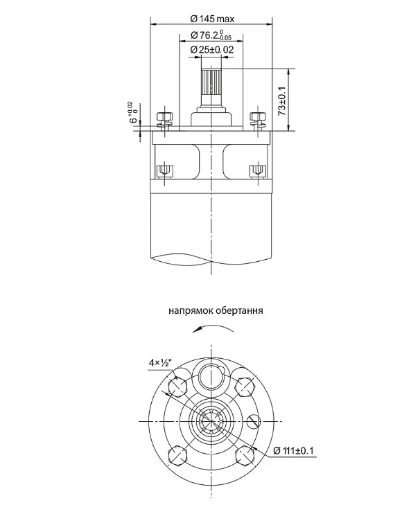 Насос відцентровий свердловинний DONGYIN 6SP30-16 380В 15кВт H 182(122)м Q 700(500)л/хв Ø145мм +пульт (з 3х частин) (7777303) - фото 3
