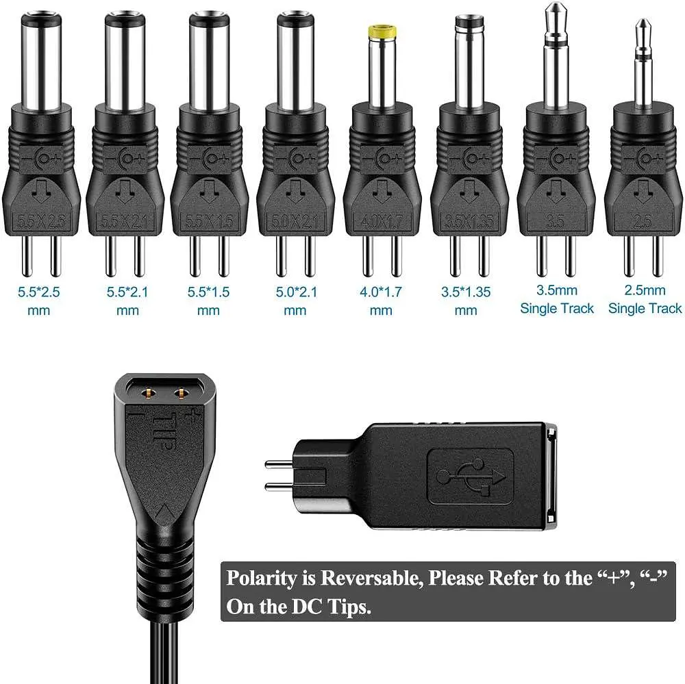 Багатофункціональний адаптер SoulBay 30W 3–12V з USB та набором насадок - фото 7