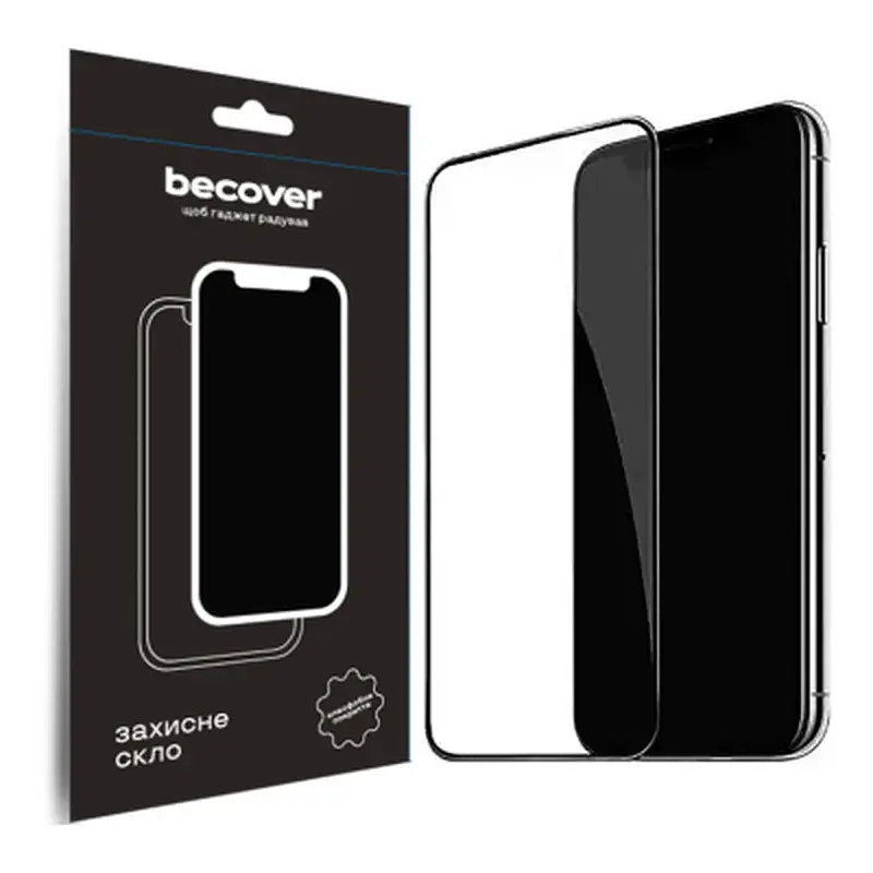Скло захисне BeCover Apple iPhone 15 Plus Black (709788)