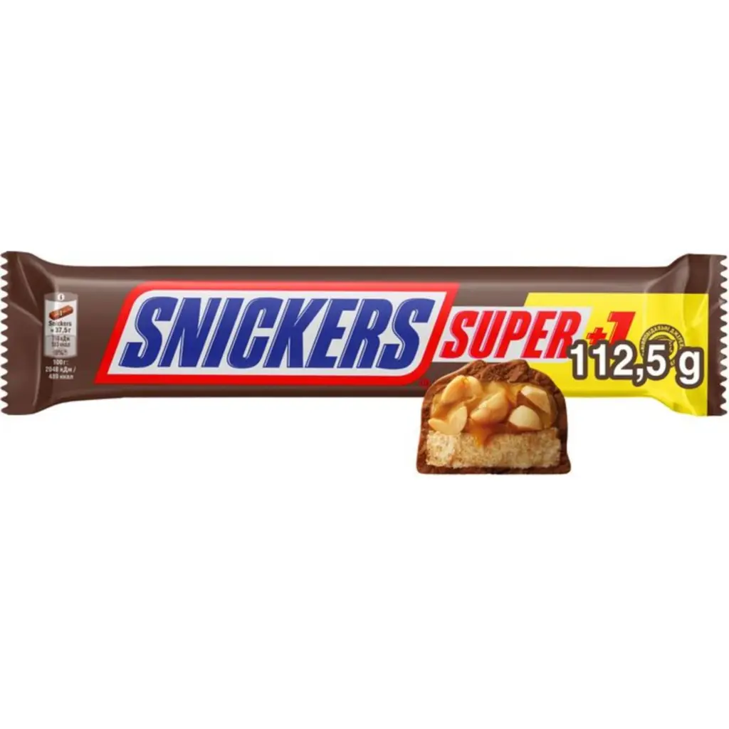 Батончик Snickers Super +1 з арахісом 2.24 кг (112 г х 20 шт.) - фото 4