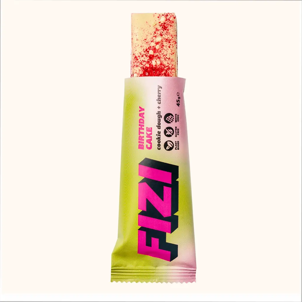 Протеїнові батончики FIZI Protein Bar Box — 10 × 45 г Cookie Dough + Chery - фото 2