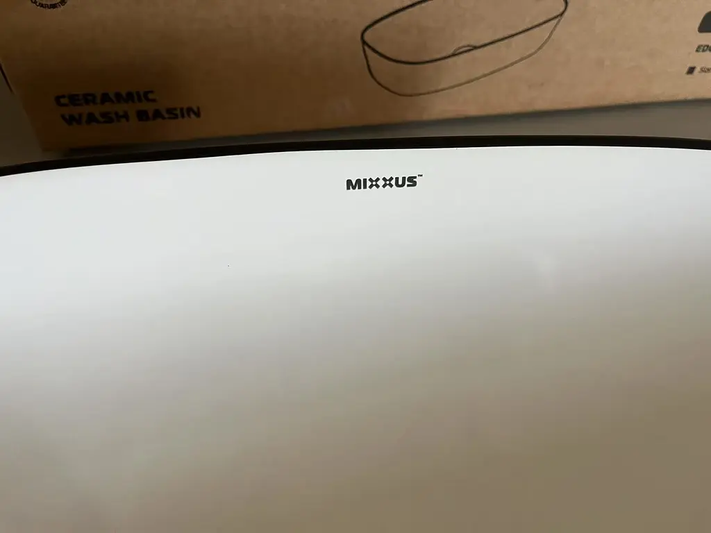 Умивальник накладний Mixxus Premium Diverse-0111 Edge Black 600x380x140 мм MP6562, Білий - фото 3