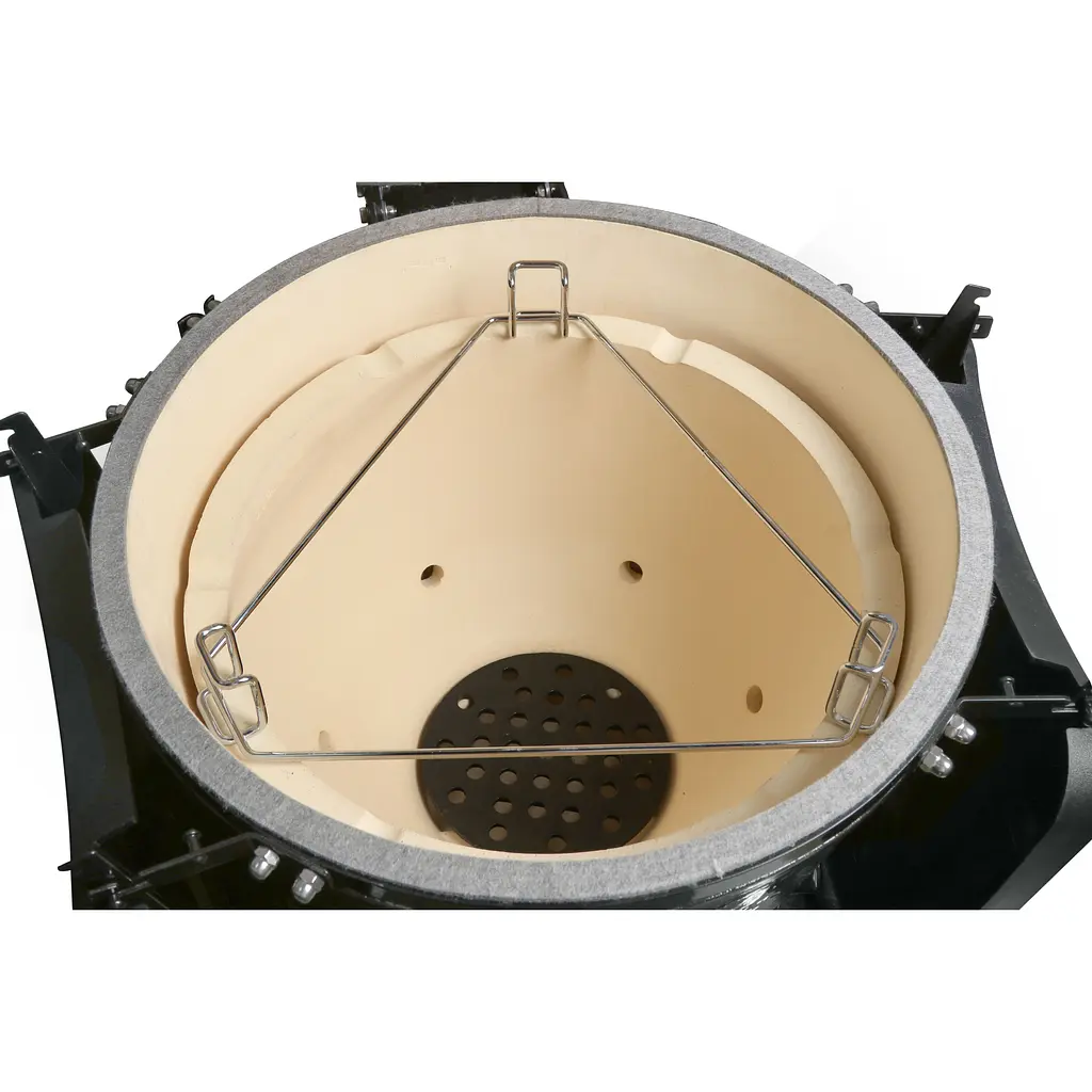 Керамический угольный гриль Primo Large Round All in One (PGCRCG) - фото 4