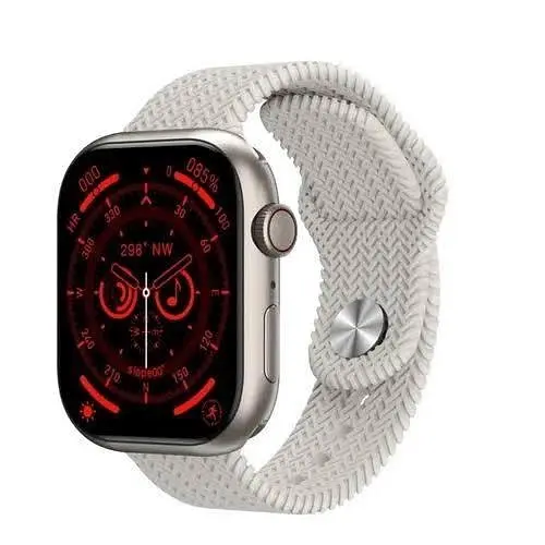 Смарт-годинник сенсорний HK9 Pro Plus меню українською мовою white (16077) - фото 2
