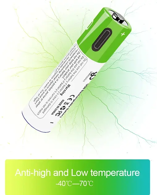 Акумулятор 10440 Smartoools 750 mAh 3.7V батарейка із вбудованою зарядкою Type-C - фото 3