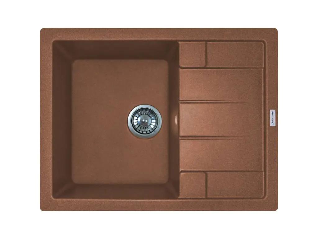 Кухонна мийка Adamant ANILA terra-cotta 645x495x200 мм, з крилом 64,5 см - фото 4