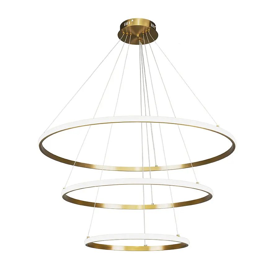 Люстра стельова LED Levistella 7529833-3A BRONZE LED (400+600+800), 130W, бронзовий метал, сучасний стиль для вітальні - фото 2