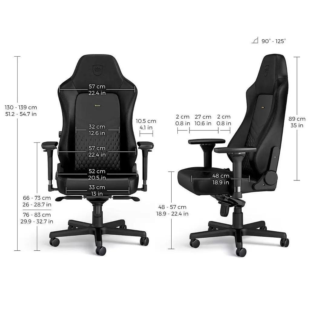 Геймерське крісло Noblechairs HERO з натуральної шкіри - фото 9