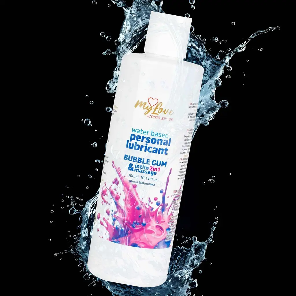 Лубрикант MyLove Aroma Series IntimMassage 2in1 Bubble Gum, 300 мл - фото 3
