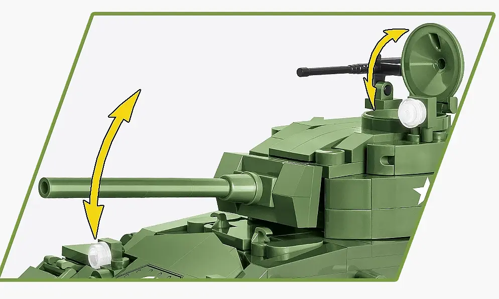 Конструктор COBI-2543 Американський танк M24 Chaffee 1:35 (590 деталей) - фото 4