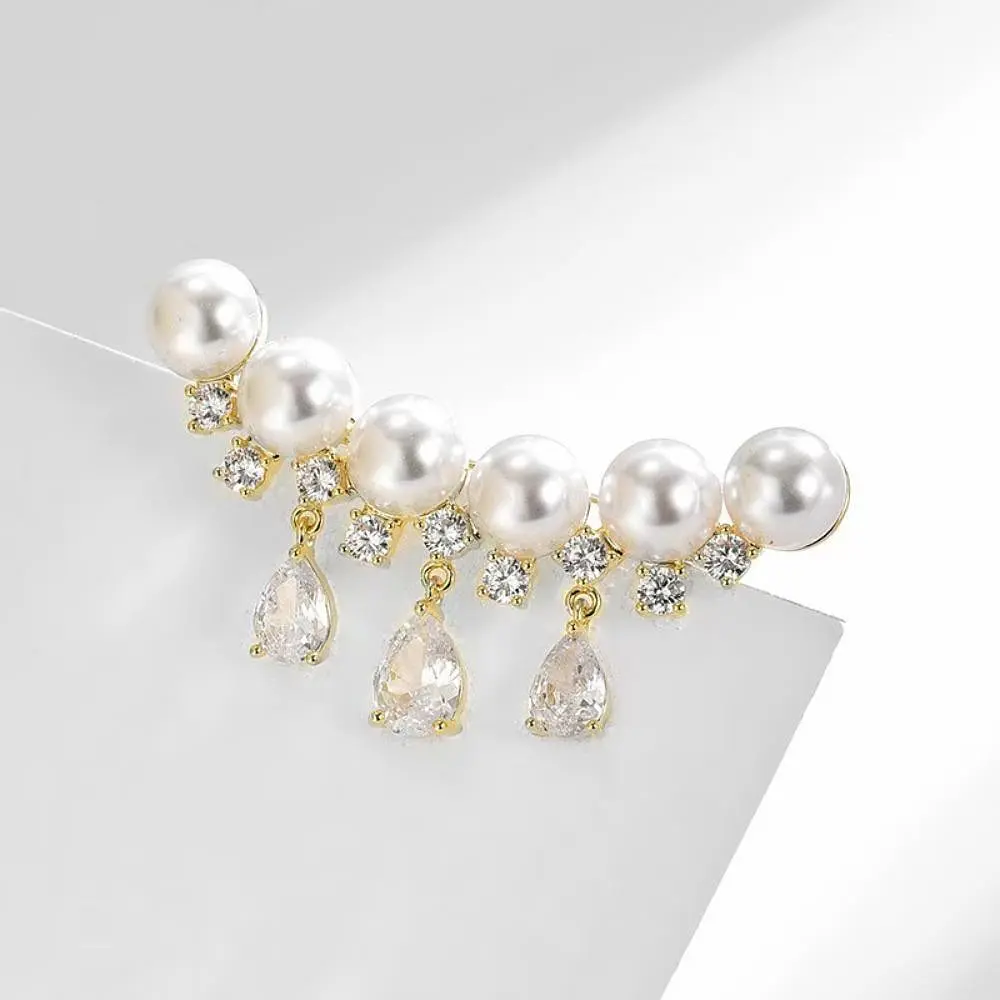 Брошь-булавка с бусинами и стразами (158511311) - фото 3