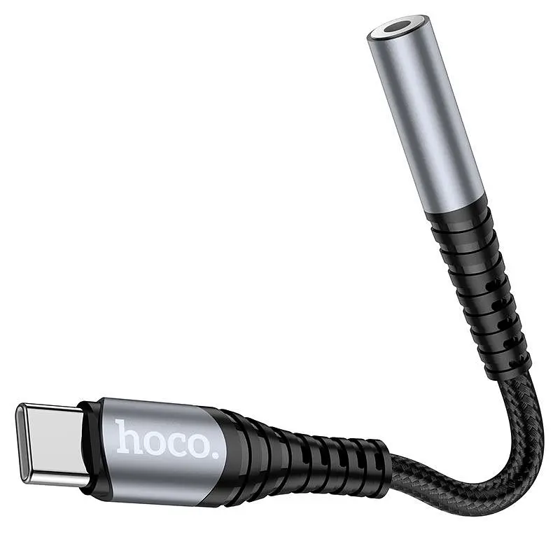 Перехідник Hoco LS33 Type-C Digital 3.5 Audio converter чорний - фото 3