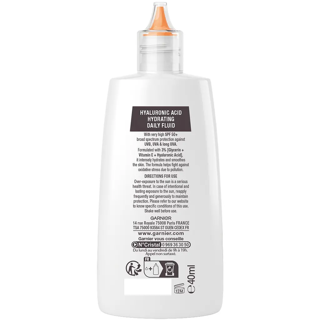 Сонцезахисний зволожувальний флюїд Garnier Ambre Solaire для шкіри обличчя з дуже високим ступенем захисту SPF 50+ 40 мл - фото 5
