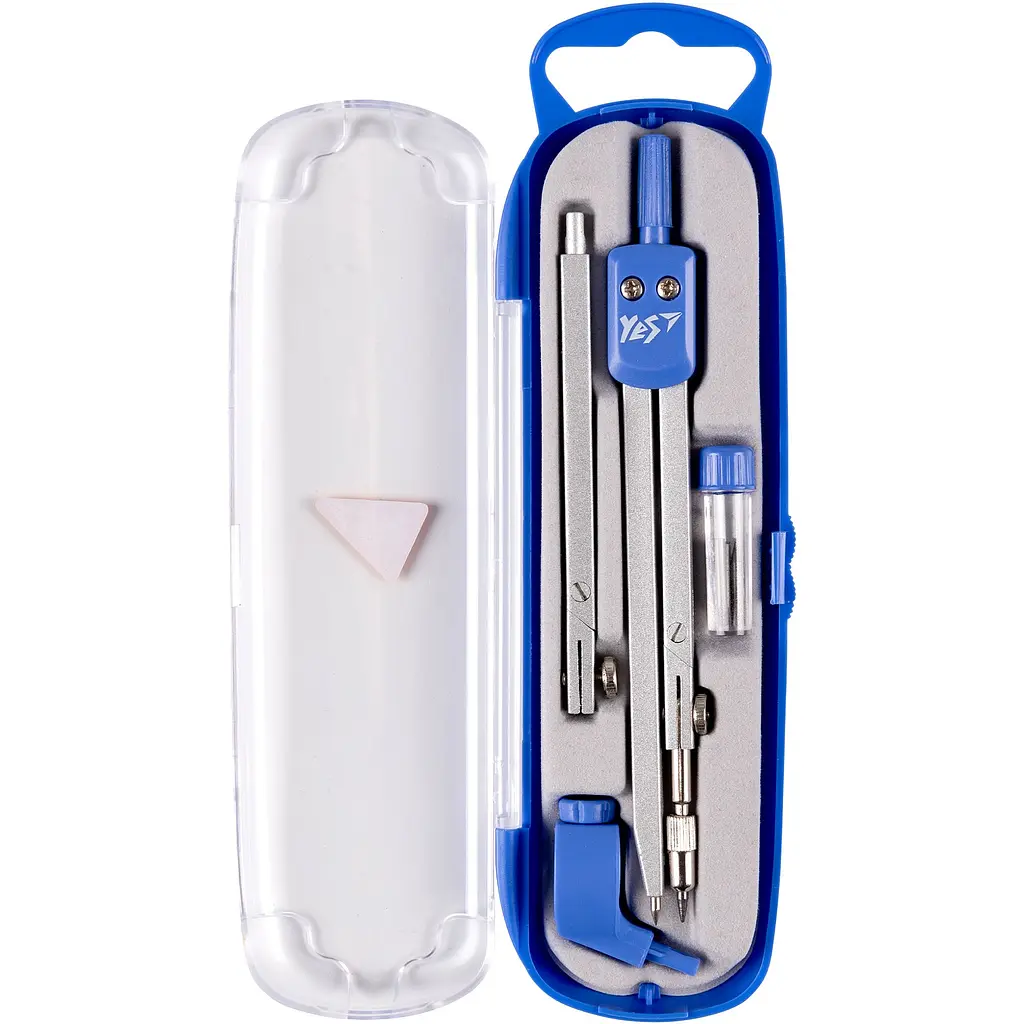 Готовальня Yes 4 предмети синя (220095) - фото 2