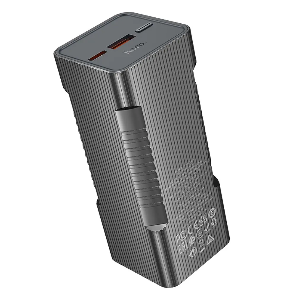 Power bank Hoco Q15 10000mAh PD 22.5W с фонарем черный - фото 4