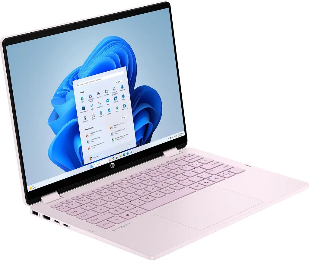 Ноутбук HP OmniBook 5 Flip x360 14" 2K IPS Touch Intel 7-150U 24GB F1024GB UMA DOS рожевий - фото 4