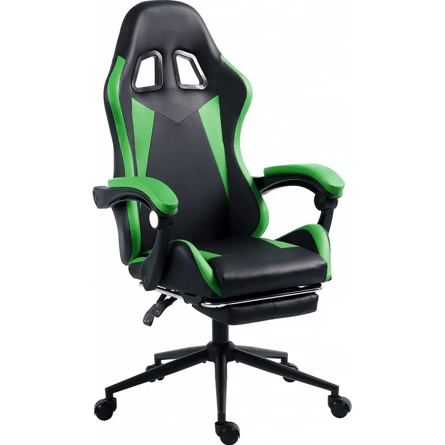 Геймерское кресло GT Racer X-2323 Black/Green [122609] - фото 5