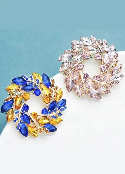 Брошь Венок колоски - фото 2