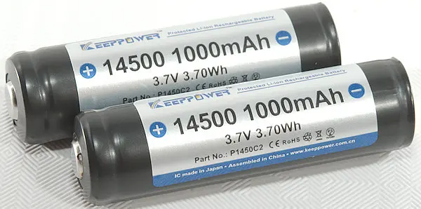 Аккумулятор Keeppower 14500 1000mAh Li-Ion с защитой - фото 3