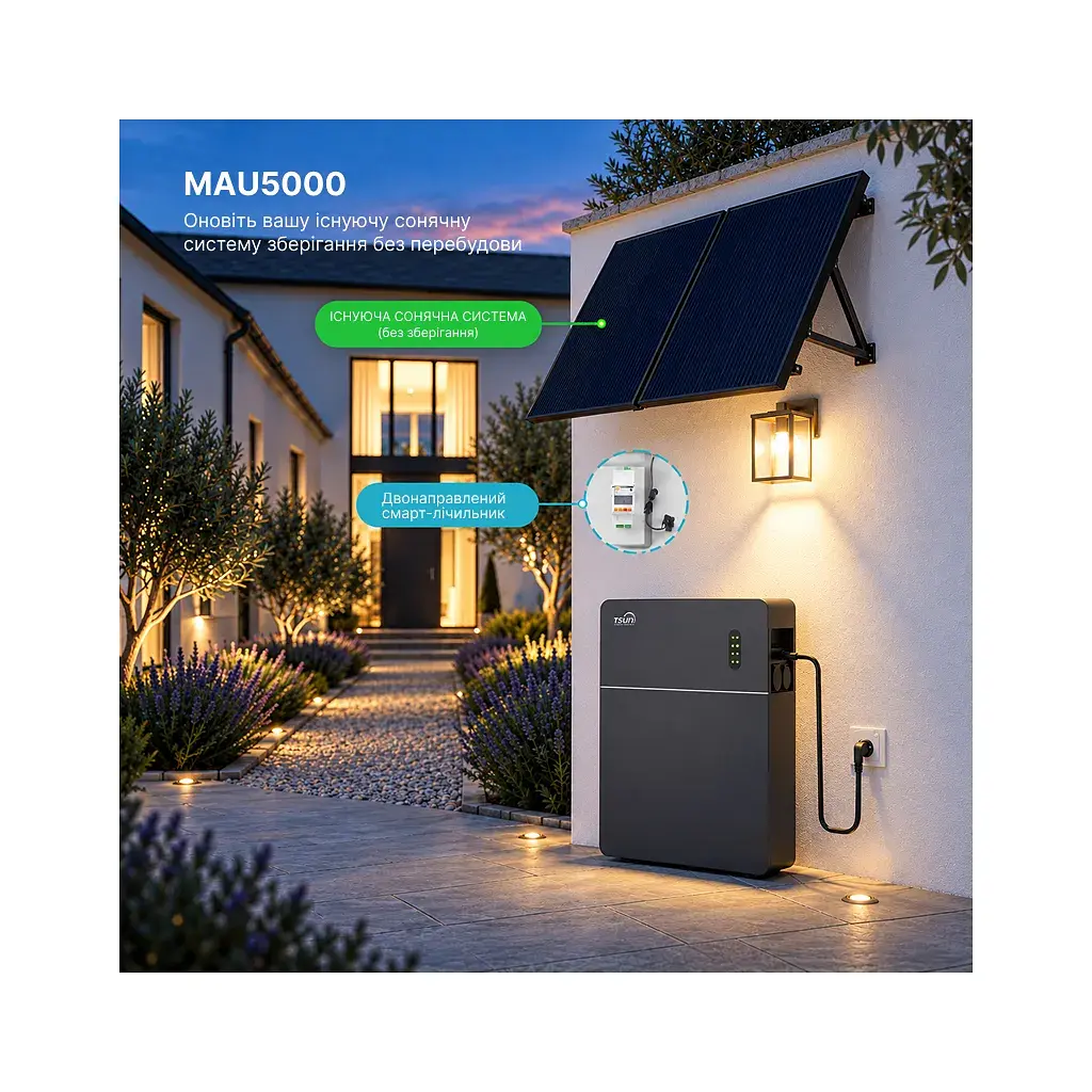 Зарядна станція TSUN MAU5000, 2500W, 5120Wh (MAU5000) - фото 11
