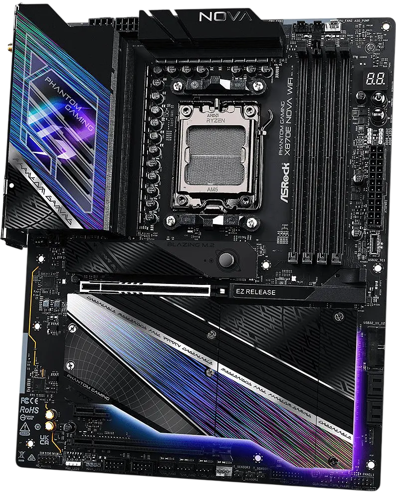 Материнська плата ASRock X870E Nova WiFi Socket AM5 - фото 2