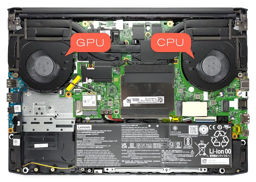 Вентилятор Lenovo (CPU fan) кулер для моделей ноутбука Gaming 3-15IHU6 82K1, 3-15ACH6 82K2 (DFS5M325063B1H) Оригінал FCN, 5V, 4pin - фото 4