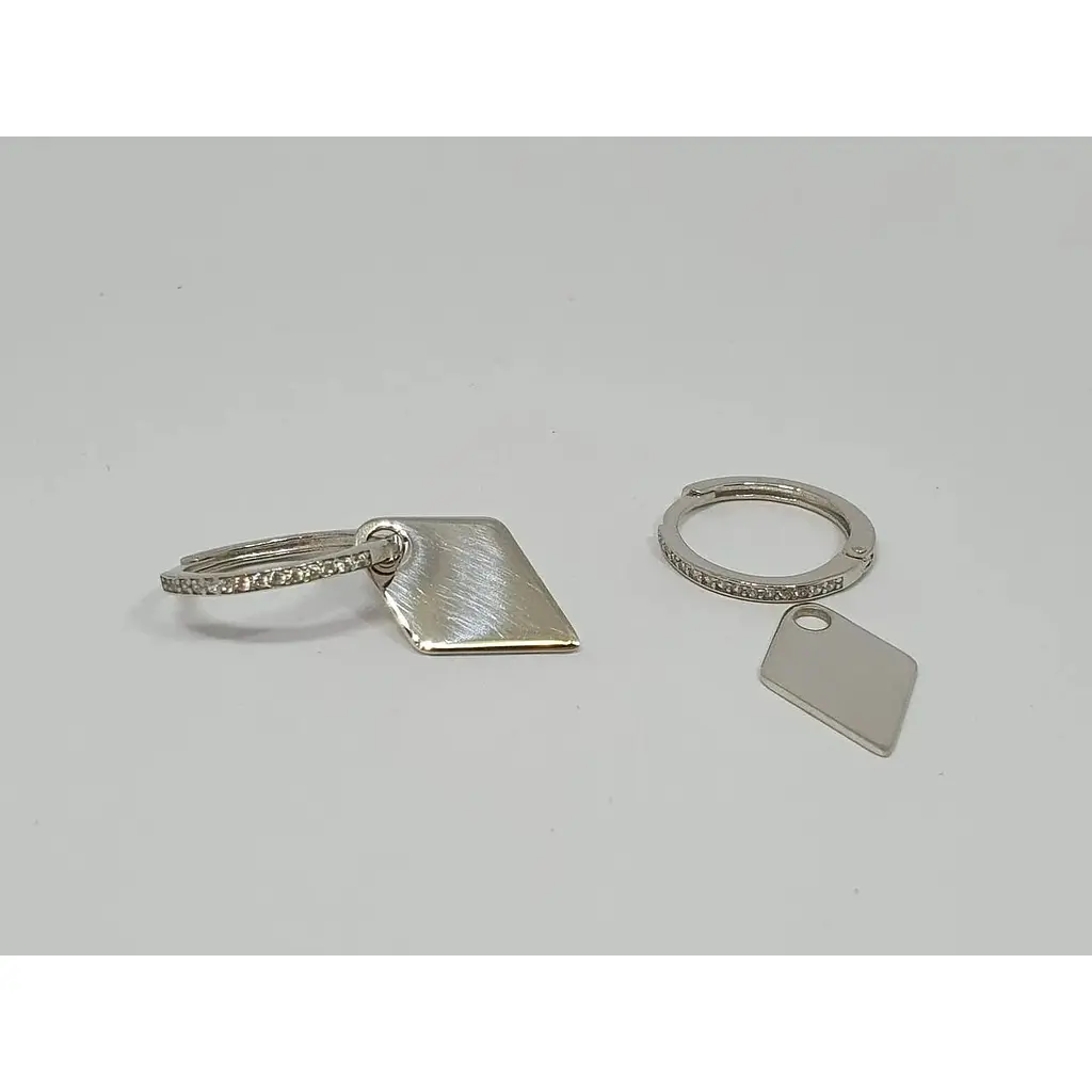 Серебряные серьги Qvaliz 2 в 1. 90201299 - фото 2