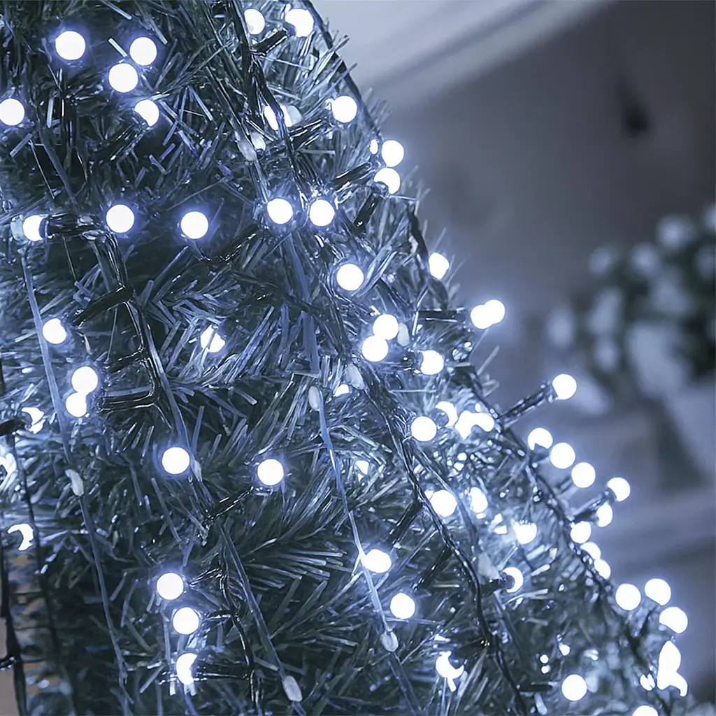 Світлодіодна гірлянда, 10 метрів, 220V, 480 leds, холодний білий (WLS-QX-DC2164C10) - фото 2