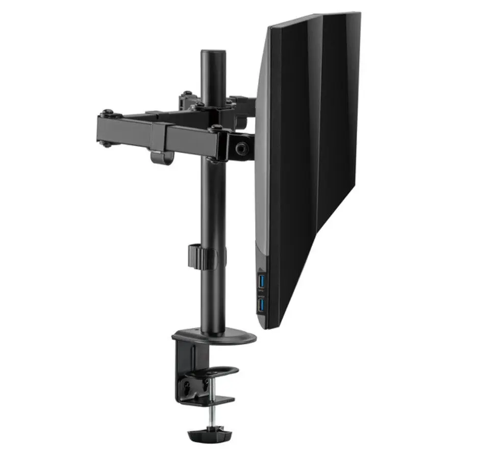 Кронштейн настольный для двух мониторов 17-32 дюйма OfficePro OPMA-102 Black - фото 6