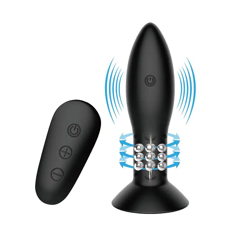 Анальна пробка з вібрацією Mr Play RC Vibrating Butt Plug Black, 11х3.3 см, чорний - фото 2