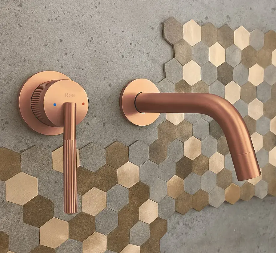 Змішувач для умивальника Rea Argon + BOX прихованого монтажу brushed copper REA-B2093 - фото 2