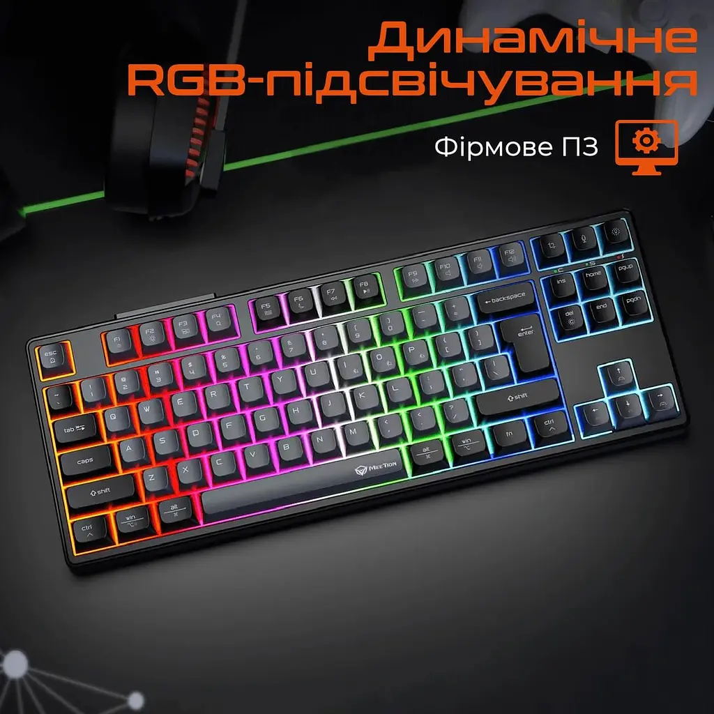 Клавіатура Meetion MK14 Black (MT-MK14-A-RUA) - фото 5