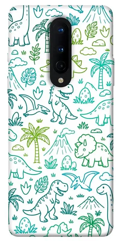 TPU чохол Demsky Dino pattern для OnePlus 8