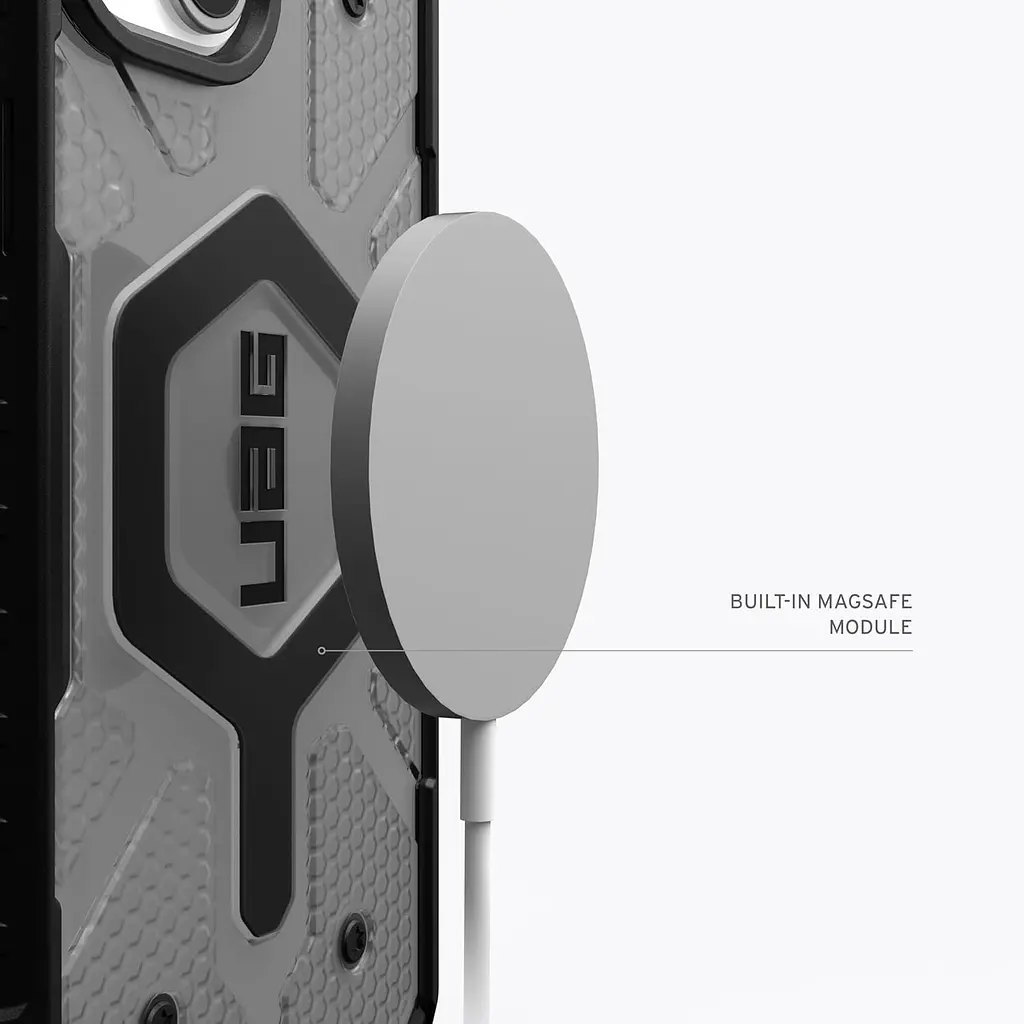 Оригінальний протиударний чохол UAG Pathfinder MagSafe для iPhone 15 Pro Max Ash 114301113131 - фото 9