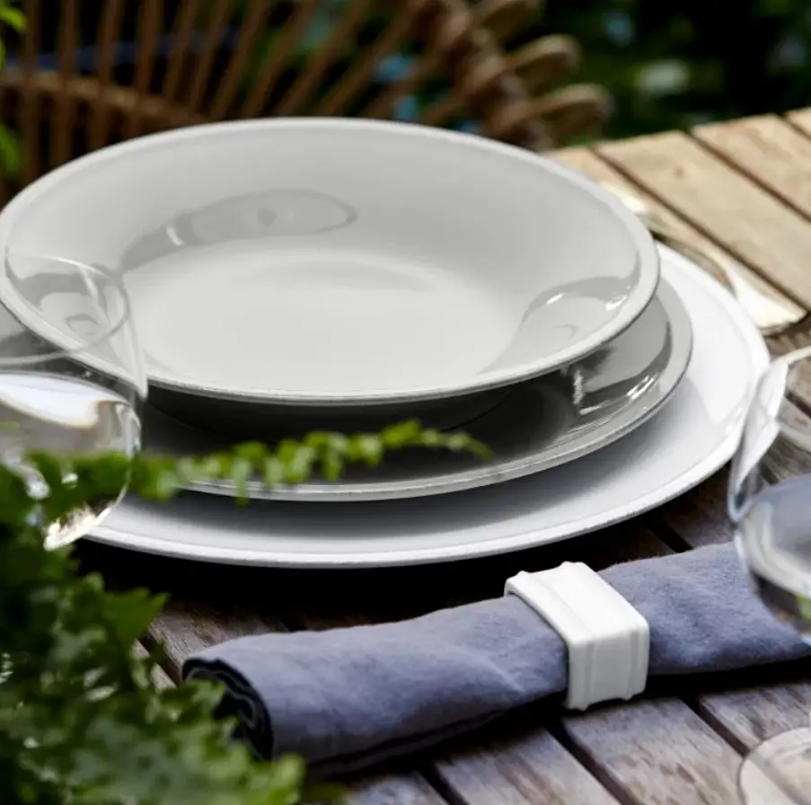 Тарелка Costa Nova Friso 28 см серая (560673991520) - фото 2