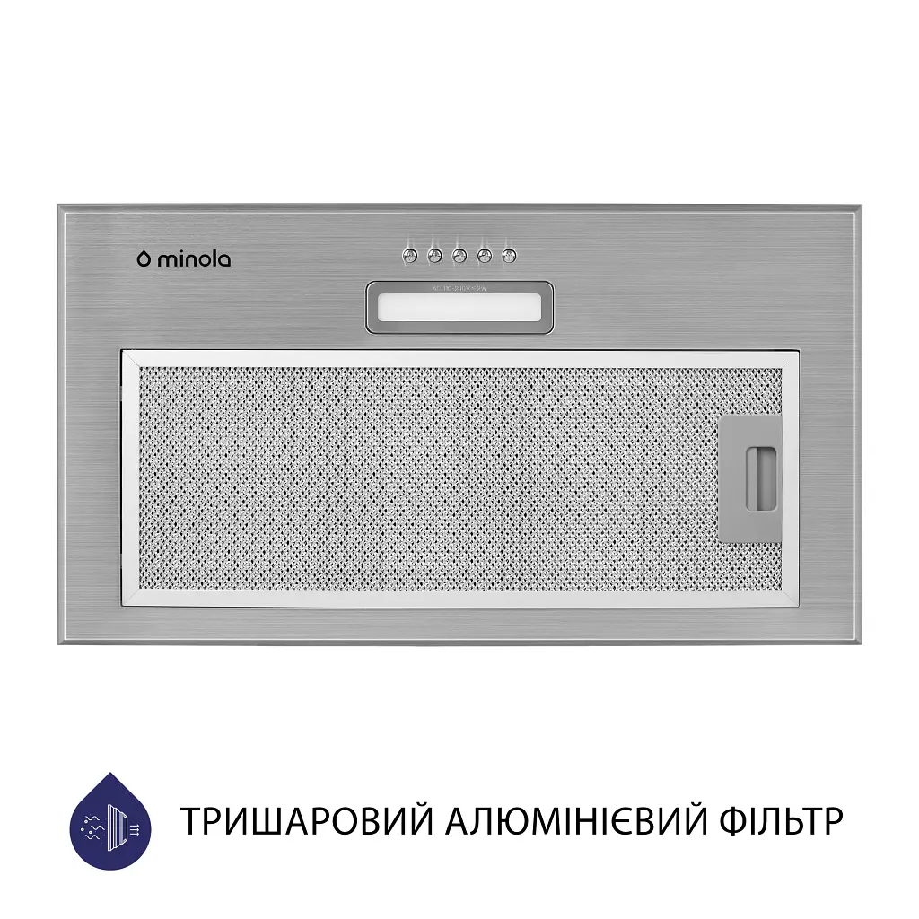 Витяжка повновбудована Minola HBI 5614 I 1000 LED - фото 5