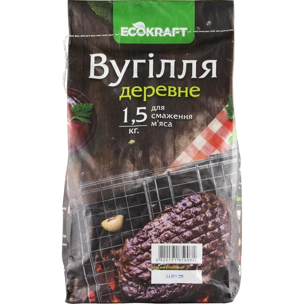 Вугілля деревне 1,3 кг Ecokraft (4820191850071) - фото 2