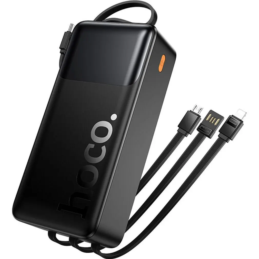 Зовнішній акумулятор Hoco J156B Founder 30000mAh 22.5W Black [156053] - фото 4