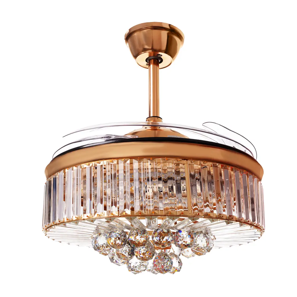 Люстра Brille вентилятор з пультом LED 36W WW RM G (BCL-699S/1) - фото 2