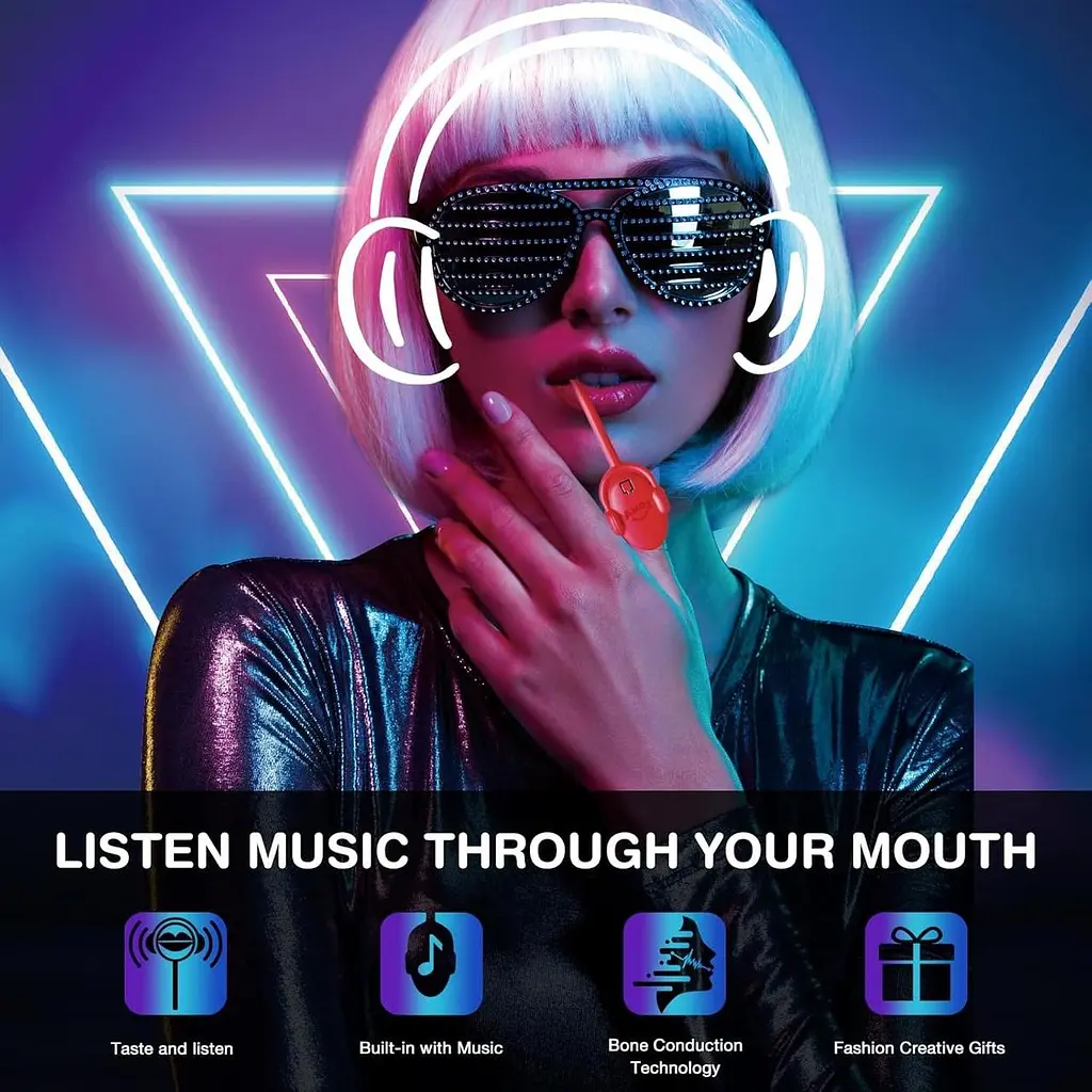 Льодяник Amos Tasty Sounds Audio Lollipop Strawberry Flavour 12г - фото 6