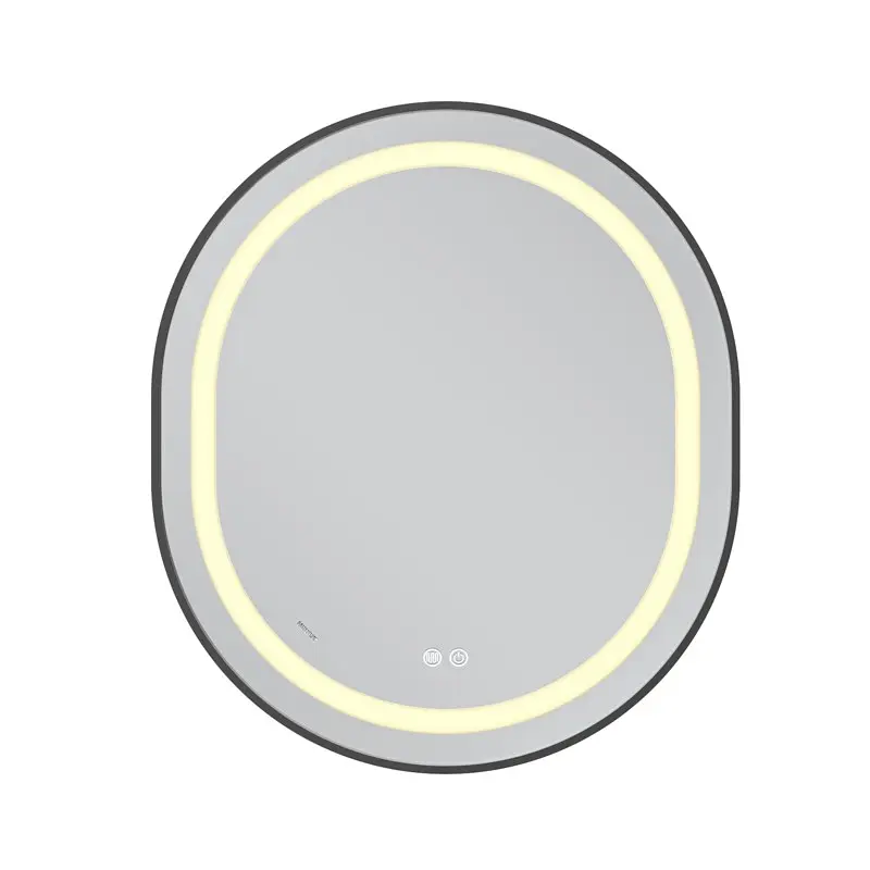Дзеркало Mixxus Premium Ellipse MV05-80x70-Reverse Black MP6646, Чорний - фото 2