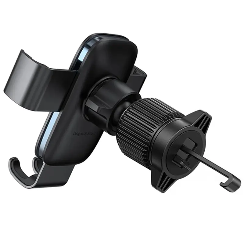 Автотримач Baseus Metal Age 3 Gravity Car Mount (Air Outlet Version) (C40467600) Cluster Black - фото 5