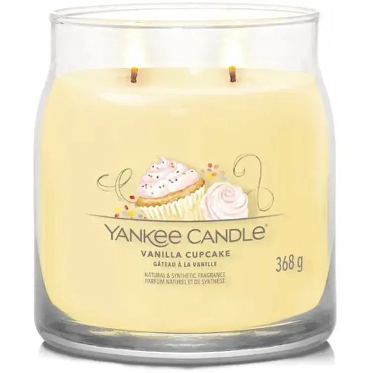 Свеча Yankee Candle Medium Vanilla Cupcake Ванильный кекс 368 г (1630003E) - фото 2