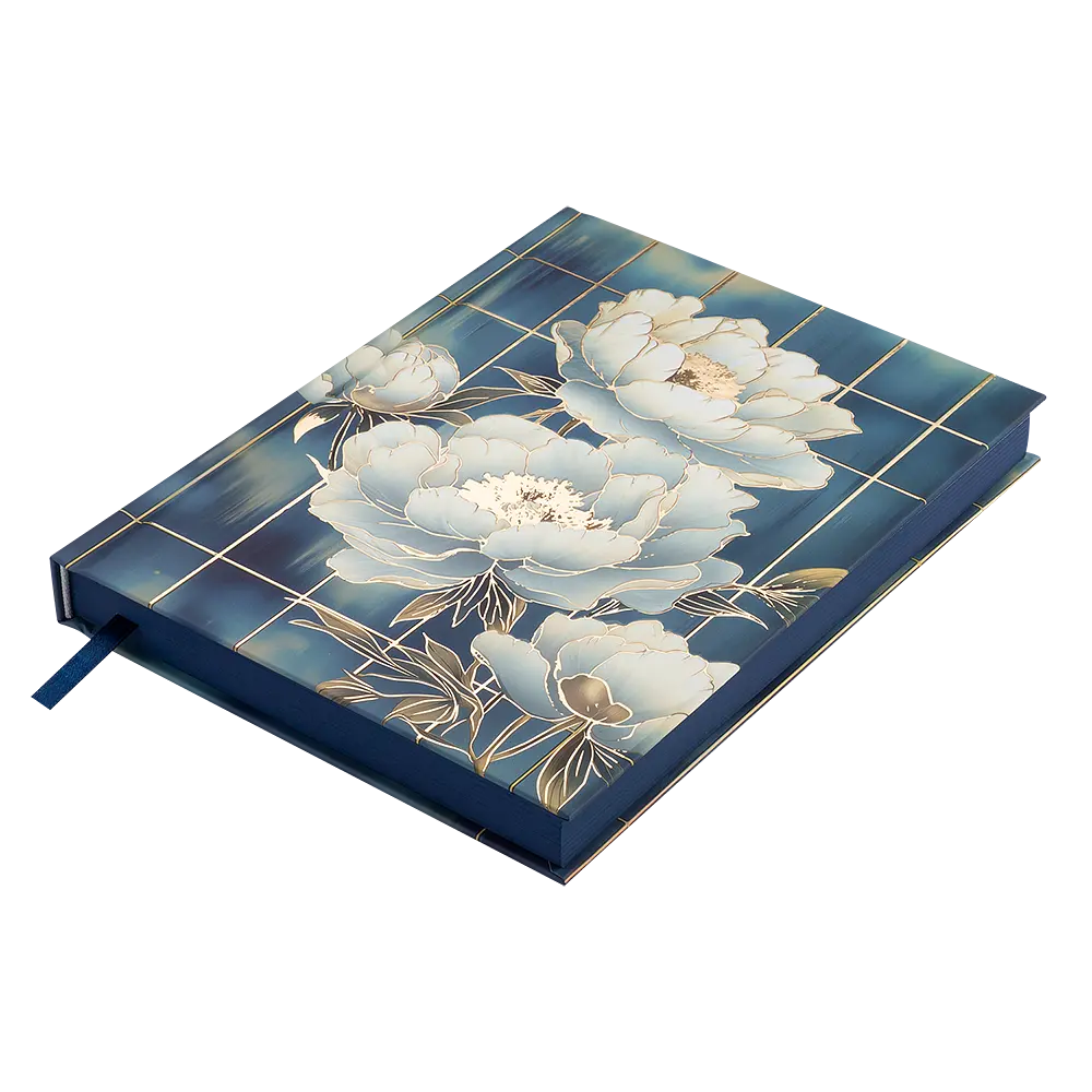 Щоденник недатований Buromax Peony поліграфічний A5 336 сторінок блакитний (BM.20170-14) - фото 4