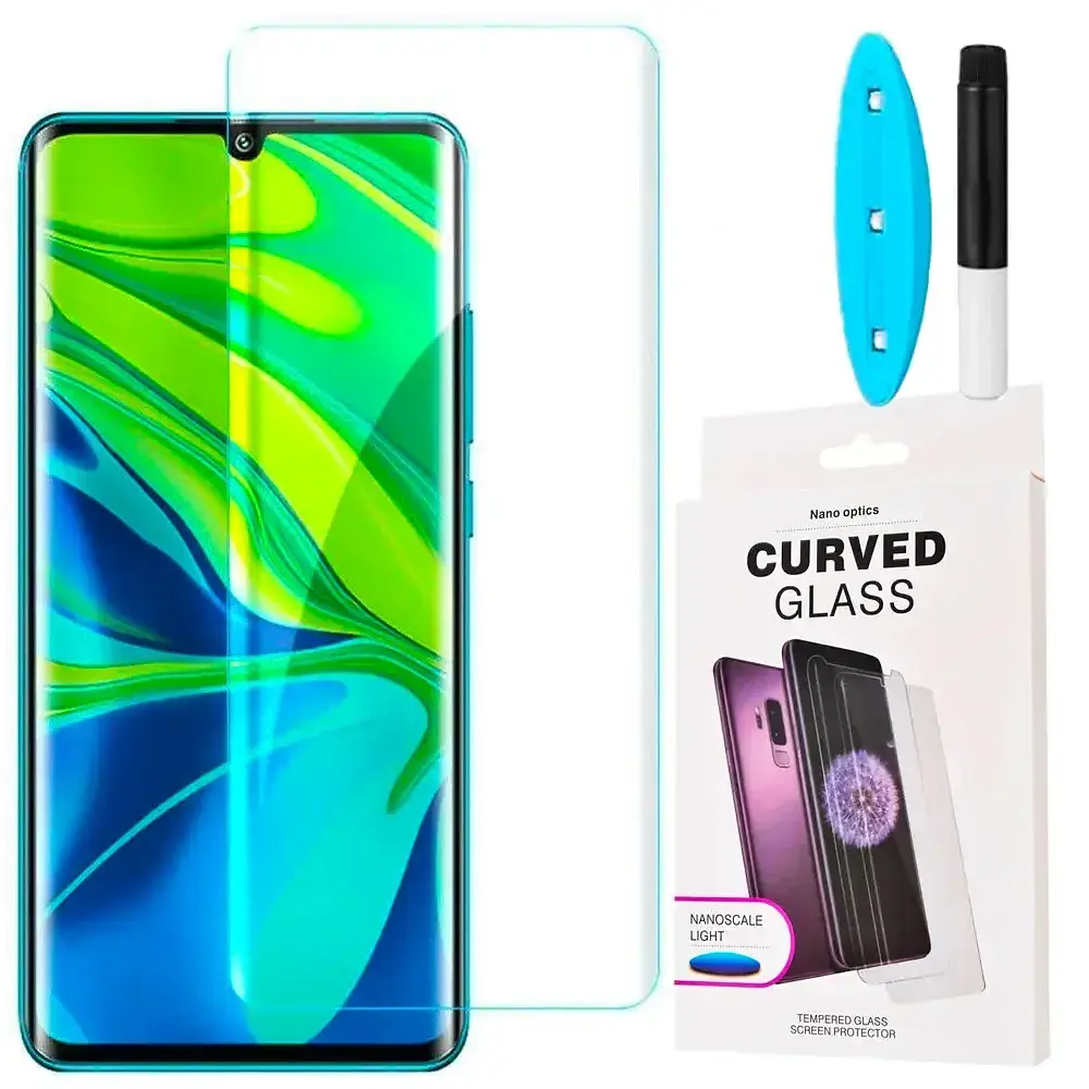 Защитное стекло DK для Xiaomi Mi Note 10/Mi Note 10 Pro UV Curved 010626 clear 2 шт. - фото 2