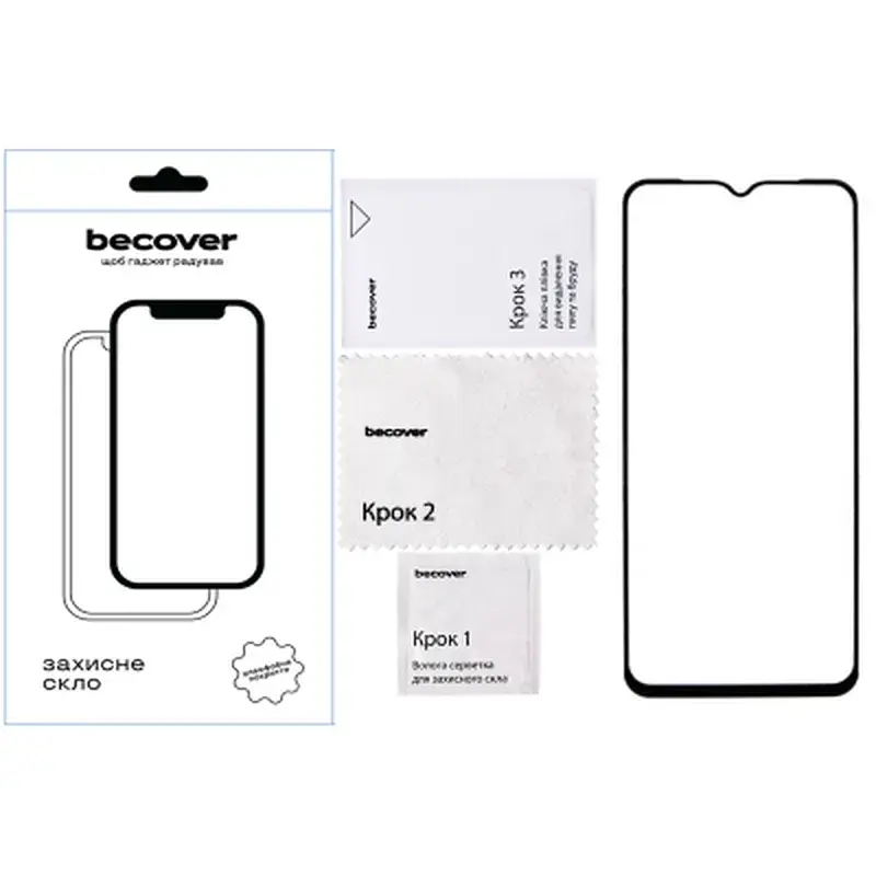 Скло захисне BeCover Blackview A52 Pro Black (712128) - фото 4