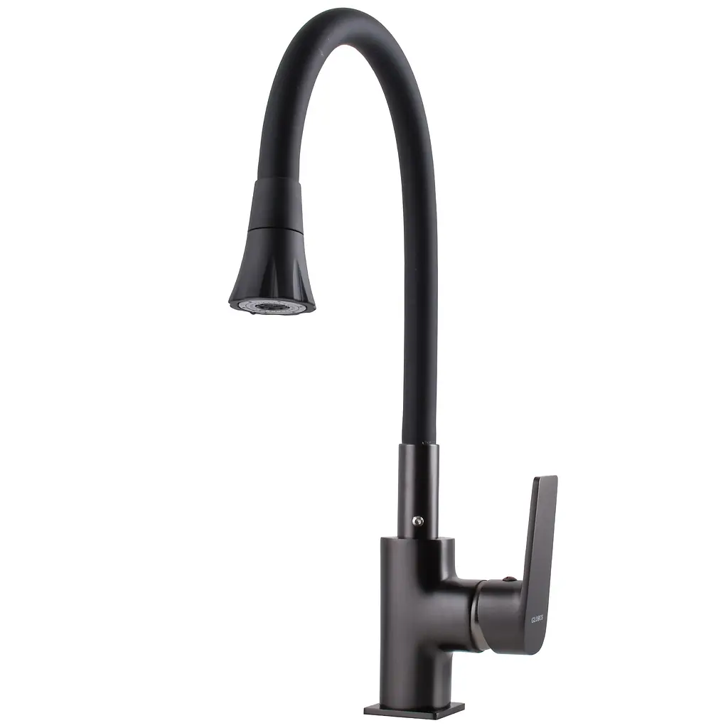 Змішувач для кухні Globus Lux Bonn GLB-0203SA-GP-B01 Чорний матовий - фото 5