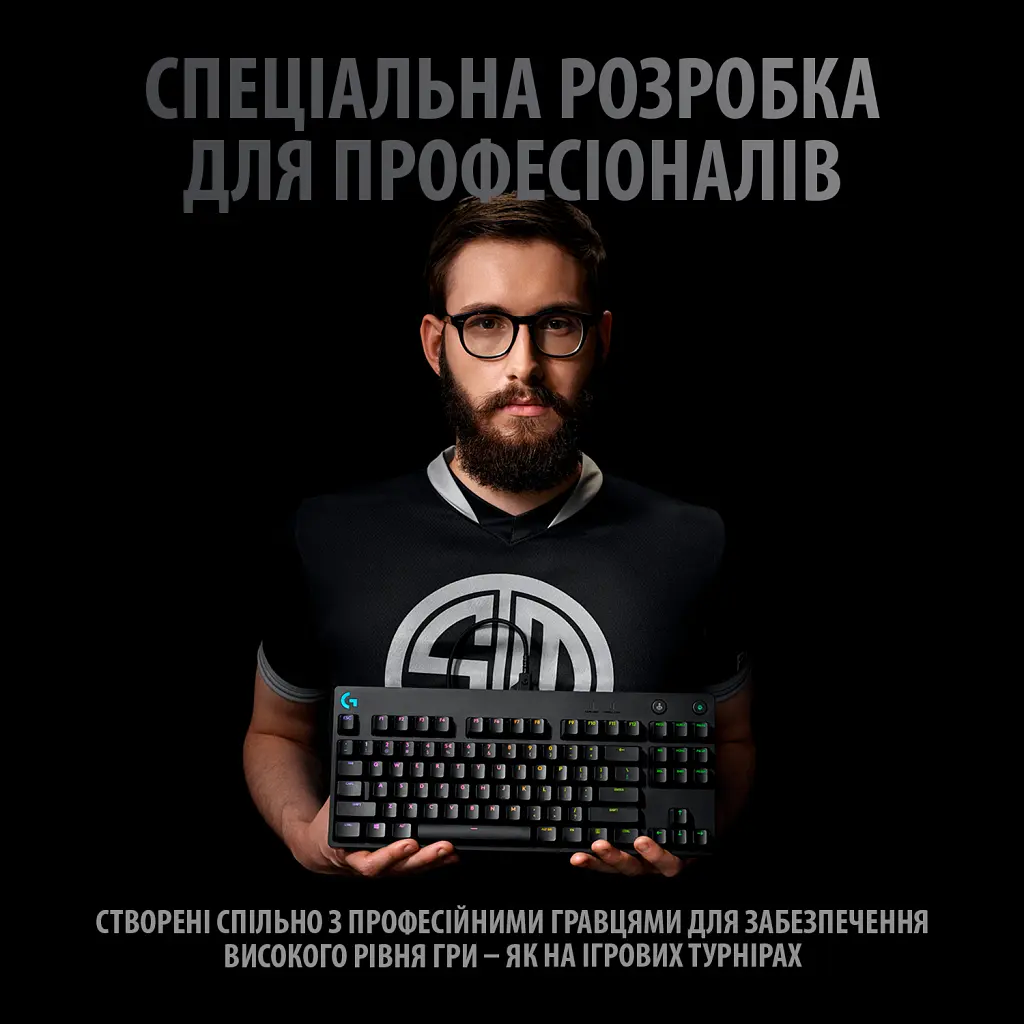 Клавіатура Logitech G PRO Mechanical Gaming USB UA Black (920-009392) - фото 2