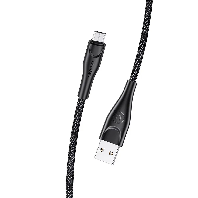 Кабель 2 метра нейлоновая оплетка USAMS U41 USB — Type-C 2m - фото 2